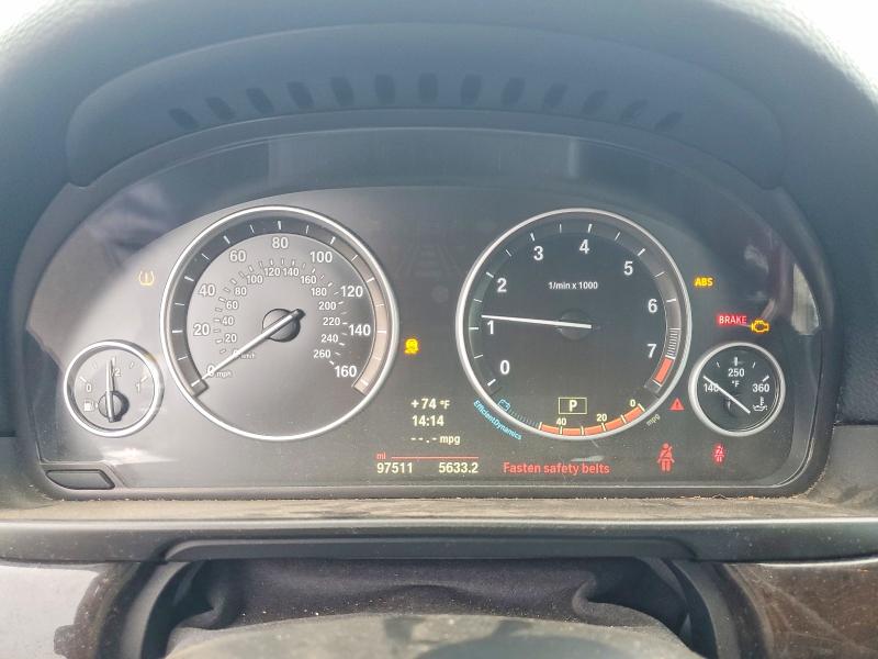 2014 BMW 5er VIN WBA5B1C55ED475878 COPART salvage auction — FRONT END, Hi - Certificate Of Salvage, sold $1,750 on 2026-08-03 (photo 9)
