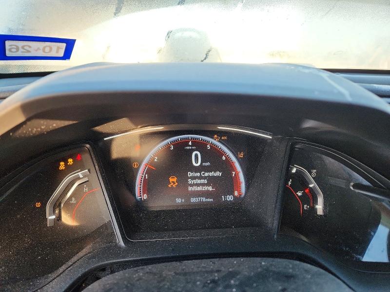 2021 Honda Civic VIN SHHFK7H41MU227689 COPART salvage auction — REAR END, TX - SALVAGE VEHICLE TITLE, sold $4,100 on 2026-07-09 (photo 9)