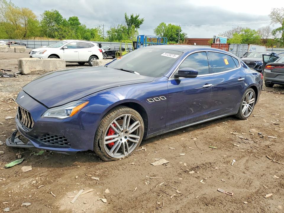2018 Maserati Quattroporte VIN ZAM56YRA8J1287626 COPART salvage auction — FRONT END, Il - Salvage Certificate, sold $3,750 on 2026-07-08 (photo 1)