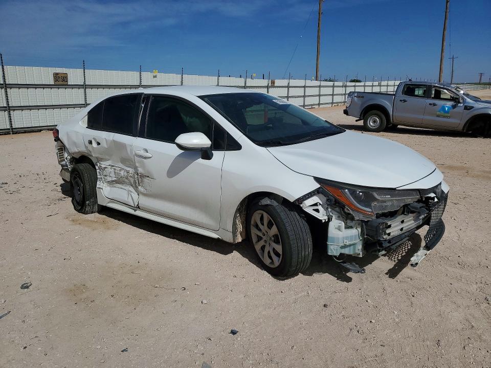 2020 Toyota Corolla VIN JTDEPRAE1LJ046161 COPART salvage auction — ALL OVER, Tx - Salvage Vehicle Title, sold $3,050 on 2026-07-15 (photo 4)