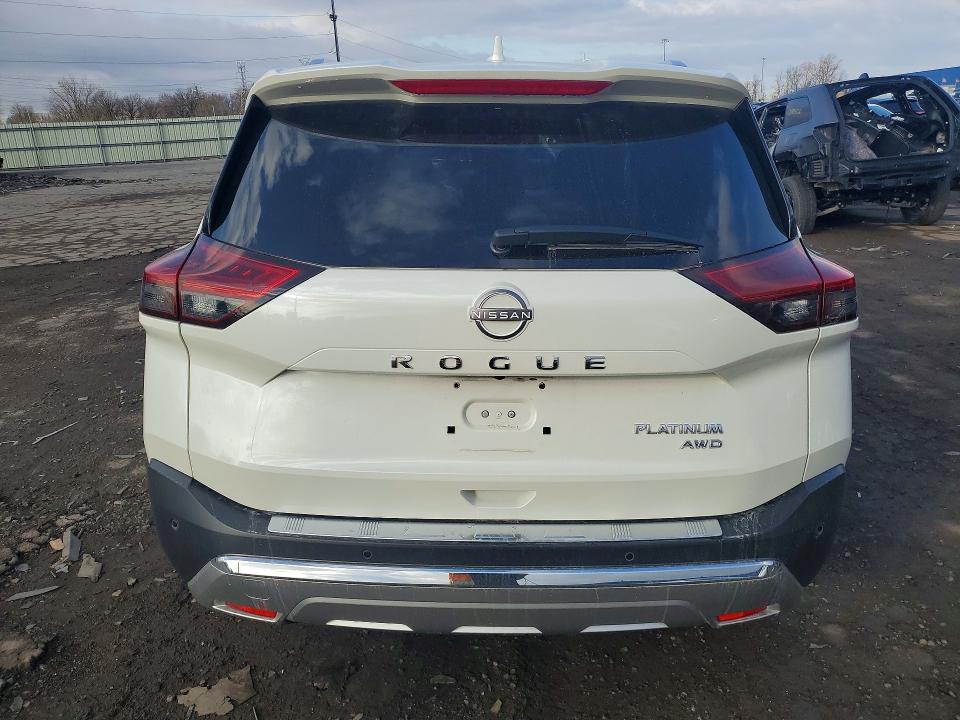 2023 Nissan Rogue VIN JN8BT3DD5PW321851 COPART salvage auction — ENGINE BURN, Mi - Cert Of Title-Salvage Vehicle, sold $1,800 on 2026-07-14 (photo 6)