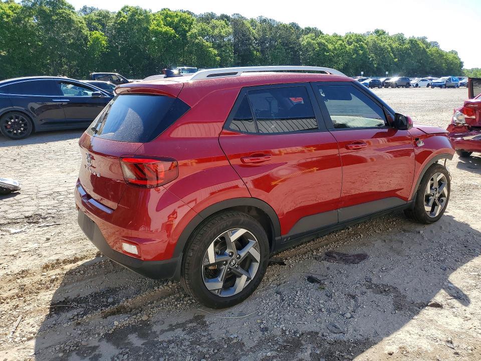 2021 Hyundai Venue VIN KMHRC8A3XMU114216 COPART salvage auction — FRONT END, GA - CERT OF TITLE-SALVAGE, sold $1,500 on 2026-07-10 (photo 3)