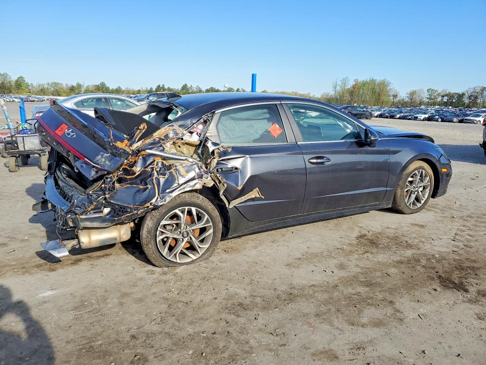 2020 Hyundai Sonata VIN 5NPEL4JA0LH011969 COPART salvage auction — REAR END, Va - Certificate Of Title, sold $200 on 2026-07-15 (photo 3)