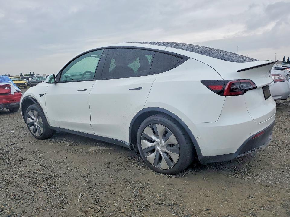 2021 Tesla Model y VIN 5YJYGAEE4MF258540 COPART salvage auction — FRONT END, CA - SALVAGE CERTIFICATE, sold $6,100 on 2026-07-25 (photo 2)