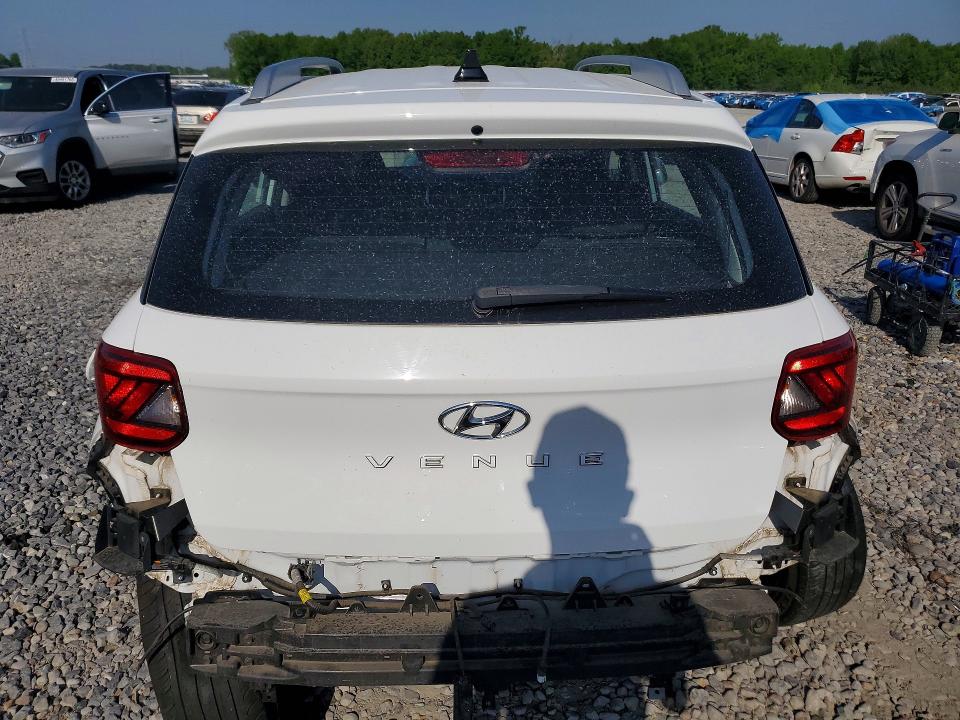 2021 Hyundai Venue VIN KMHRC8A32MU073418 COPART salvage auction — REAR END, TN - SALVAGE CERTIFICATE, sold $2,850 on 2026-07-02 (photo 6)