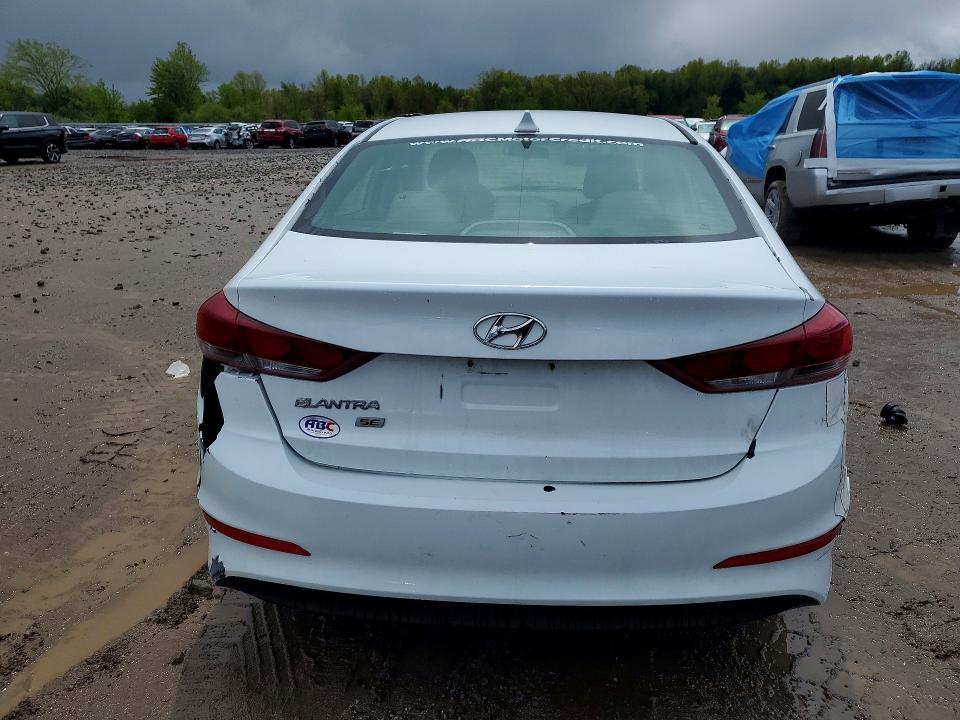 2017 Hyundai Elantra VIN 5NPD74LFXHH193616 COPART salvage auction — REAR END, Oh - Certificate Of Title, sold $1,350 on 2026-07-21 (photo 6)