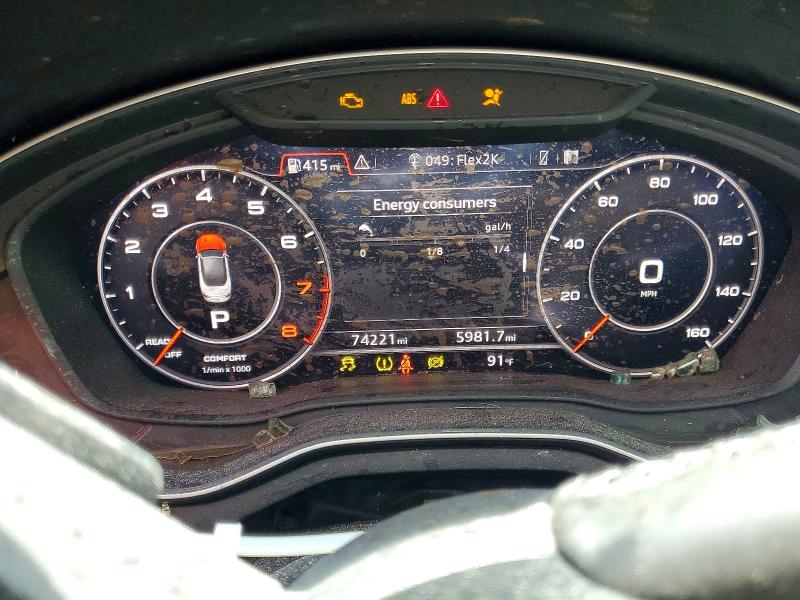 2018 Audi A5 VIN WAUYNGF51JN001286 COPART salvage auction — FRONT END, Fl - Cert Of Title Slvg Rebuildable, sold $1,550 on 2026-07-26 (photo 9)