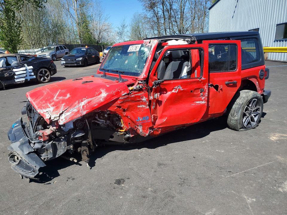 2024 Jeep Wrangler / VIN 1C4RJXN64RW283393 COPART salvage auction — ROLLOVER, Ca - Non-Repairable Vehicle Cert, sold $550 on 2026-07-20 (photo 1)