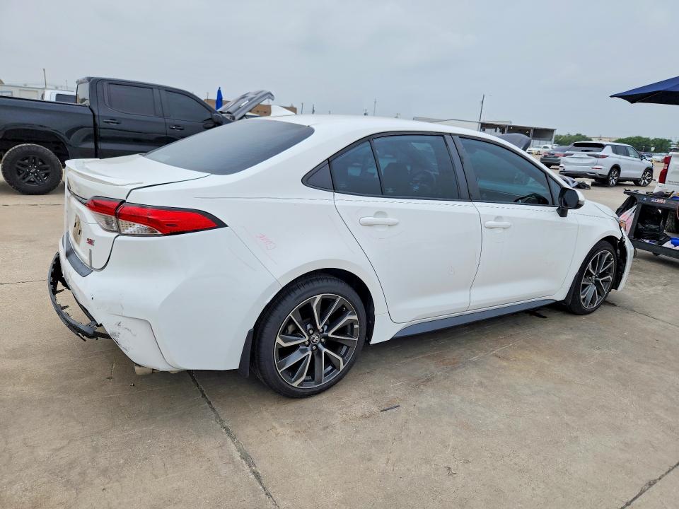 2021 Toyota Corolla VIN 5YFS4MCE8MP065346 COPART salvage auction — REAR END, TX - CERTIFICATE OF TITLE, sold $9,400 on 2026-07-02 (photo 3)