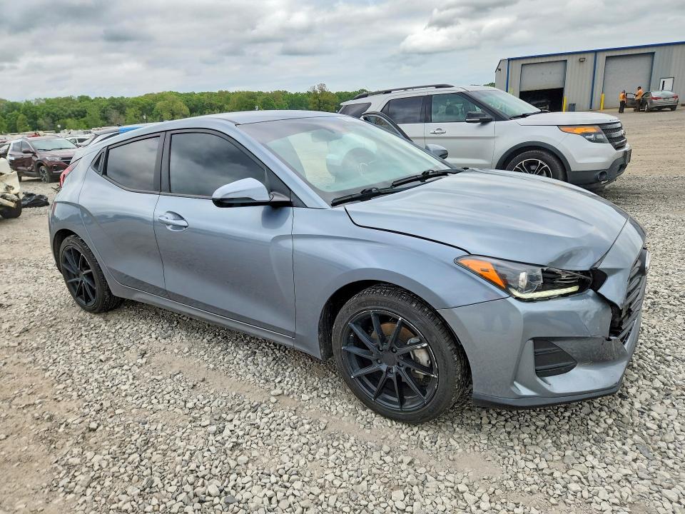 2019 Hyundai Veloster VIN KMHTG6AF6KU017374 COPART salvage auction — FRONT END, Ar - Cert Of Title-Salvage, sold $4,200 on 2026-07-06 (photo 4)