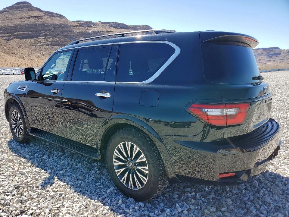2021 Nissan Armada VIN JN8AY2BB1M9795377 COPART salvage auction — SIDE, Nv - Salvage Title, sold $10,400 on 2026-07-22 (photo 2)