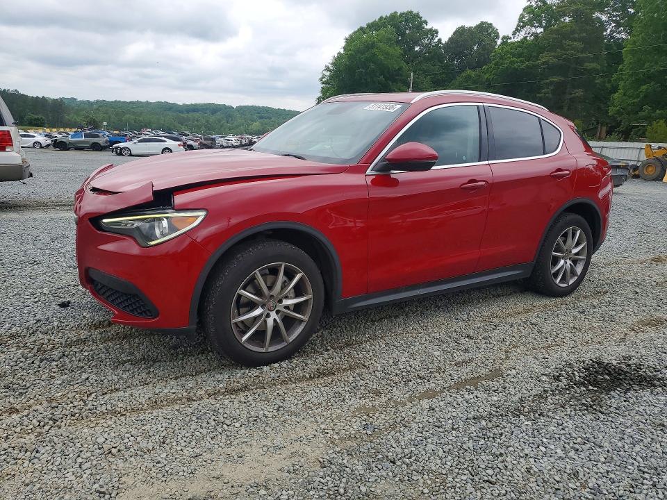 2018 Alfa romeo Stelvio VIN ZASFAKBN5J7B72391 COPART salvage auction — FRONT END, Nc - Salvage Certificate Of Title, sold $1,300 on 2026-07-30 (photo 1)