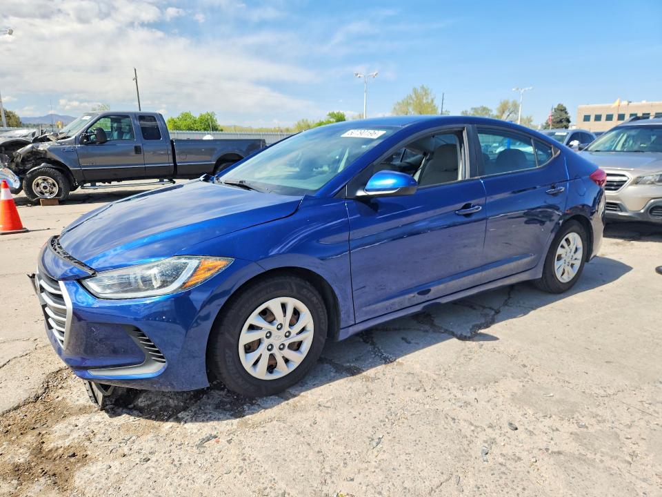 2017 Hyundai Elantra VIN 5NPD74LF1HH135247 COPART salvage auction — FRONT END, Tx - Salvage Vehicle Title, sold $400 on 2026-07-22 (photo 1)