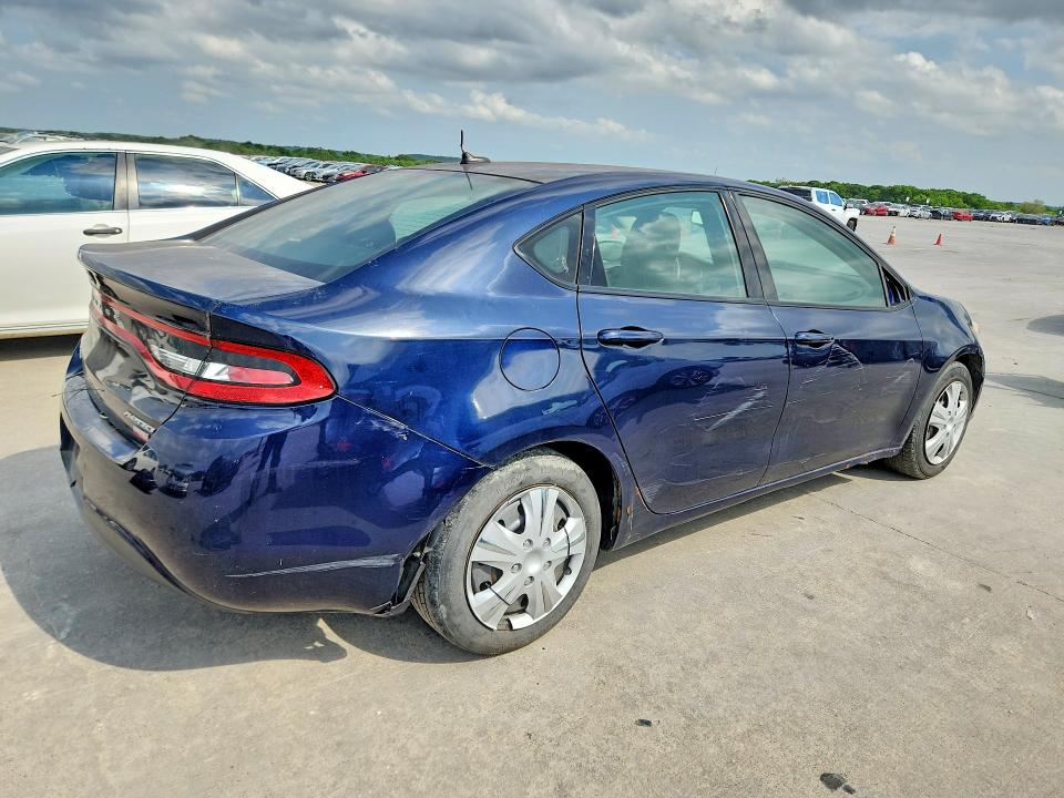 2013 Dodge Dart VIN 1C3CDFAH8DD306116 COPART salvage auction — SIDE, Tx - Bonded Title - Salvage, sold $600 on 2026-07-09 (photo 3)