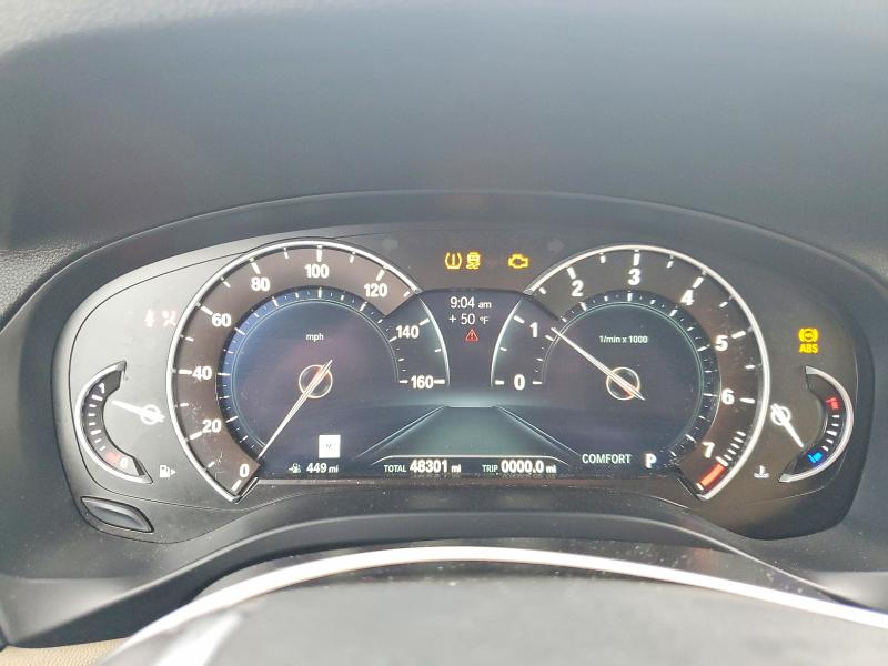 2019 BMW X3 VIN 5UXTR9C50KLR10584 COPART salvage auction — REAR END, Md - Cert Of Salvage > 75% Damage, sold $5,800 on 2026-07-30 (photo 9)