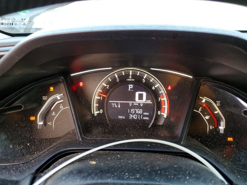 2018 Honda Civic VIN 19XFC2F52JE030335 COPART salvage auction — FRONT END, Tx - Certificate Of Title, sold $3,300 on 2026-07-10 (photo 9)