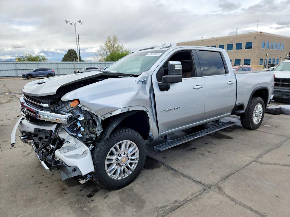 2022 Chevrolet Silverado VIN 1GC4YVEYXNF100987 COPART salvage auction — FRONT END, Co - Public - Salvage Title, sold $14,100 on 2026-07-29 (photo 1)