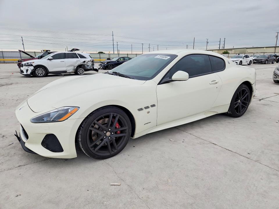 2018 Maserati Granturismo VIN ZAM45VLA9J0254050 COPART salvage auction — REAR END, Tx - Certificate Of Title, sold $12,400 on 2026-07-21 (photo 1)