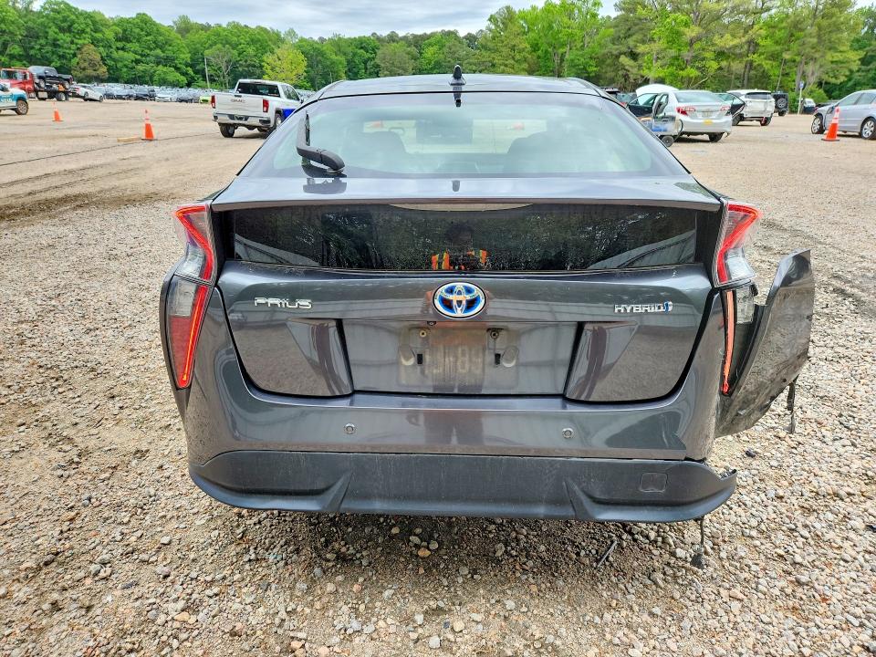 2017 Toyota Prius VIN JTDKARFUXH3040634 COPART salvage auction — REAR END, Nc - Salvage Certificate Of Title, sold $4,700 on 2026-07-31 (photo 6)