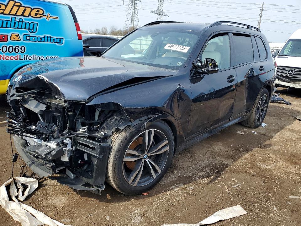 2022 BMW X7 VIN 5UXCW2C05N9L10679 COPART salvage auction — FRONT END, Il - Salvage Certificate, sold $20,200 on 2026-07-21 (photo 1)