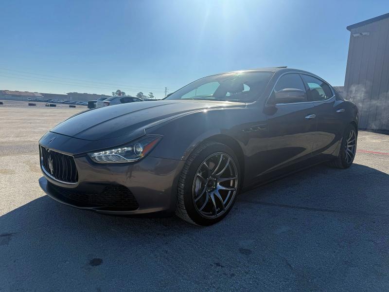 2017 Maserati Ghibli VIN ZAM57XSA9H1206127 COPART salvage auction — DAMAGE HISTORY, Tx - Cert Of Title-Rebuilt Salvage (P), sold $30,000 on 2026-07-17 (photo 2)