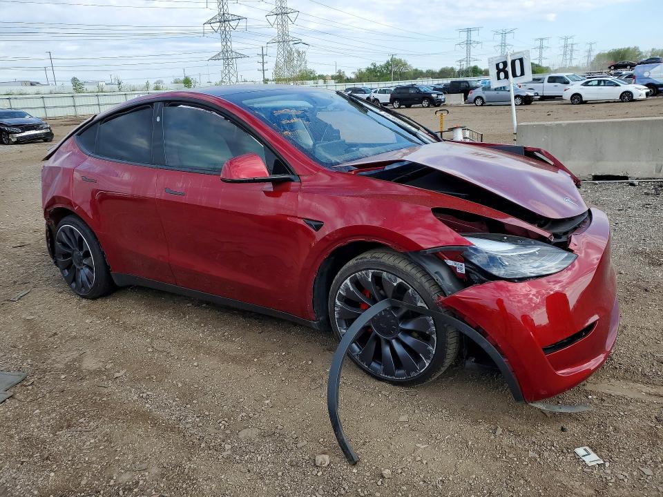 2024 Tesla VIN 7SAYGDEF2RA265519 COPART salvage auction — FRONT END, Il - Salvage Certificate, sold $8,000 on 2026-07-07 (photo 4)