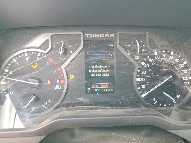 2022 Toyota Tundra VIN 5TFJA5EC0NX008843 COPART salvage auction — FRONT END, Co - Public - Salvage Title, sold $24,400 on 2026-07-23 (photo 9)