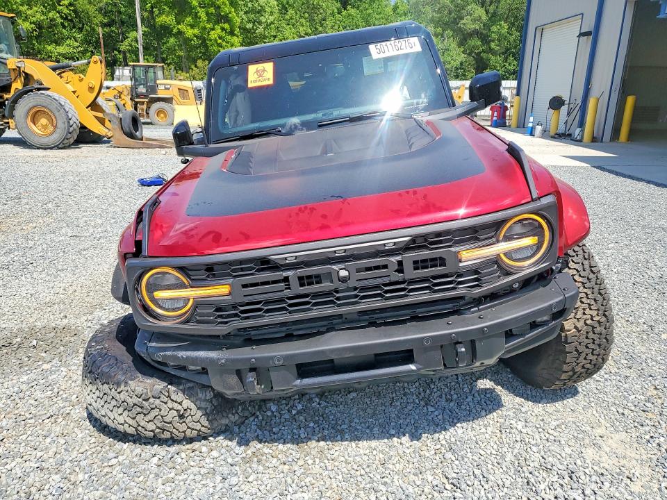 2025 Ford Bronco VIN 1FMEE0RRXSLB04372 COPART salvage auction — FRONT END, Nc - Salvage Certificate Of Title, sold $45,750 on 2026-07-02 (photo 5)