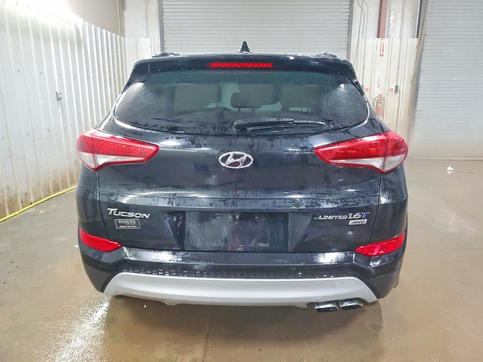 2017 Hyundai Tucson VIN KM8J3CA29HU339143 COPART salvage auction — HAIL, Il - Salvage Certificate, sold $3,050 on 2026-07-16 (photo 6)
