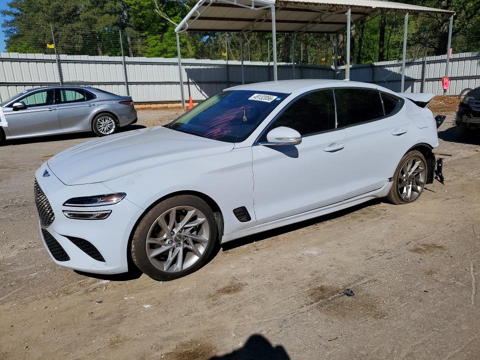 2022 Genesis G70 VIN KMTG34TA1NU092884 COPART salvage auction — REAR END, Tn - Salvage Certificate, sold $6,800 on 2026-07-02 (photo 1)