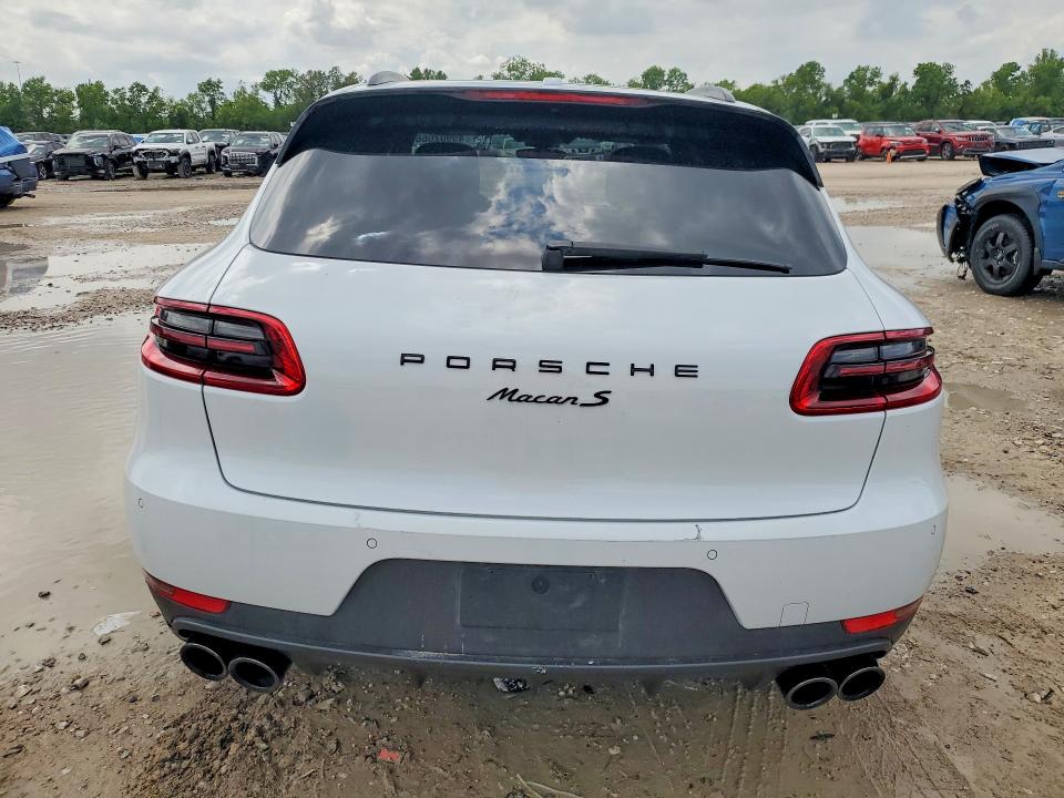 2018 Porsche Macan VIN WP1AB2A58JLB33320 COPART salvage auction — FRONT END, Tx - Salvage Vehicle Title, sold $8,300 on 2026-07-07 (photo 6)