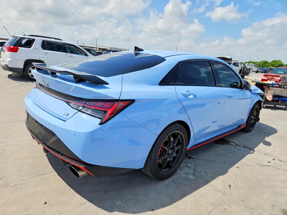 2022 Hyundai Elantra VIN KMHLW4AK5NU007301 COPART salvage auction — FRONT END, Tx - Certificate Of Title, sold $4,250 on 2026-07-09 (photo 3)