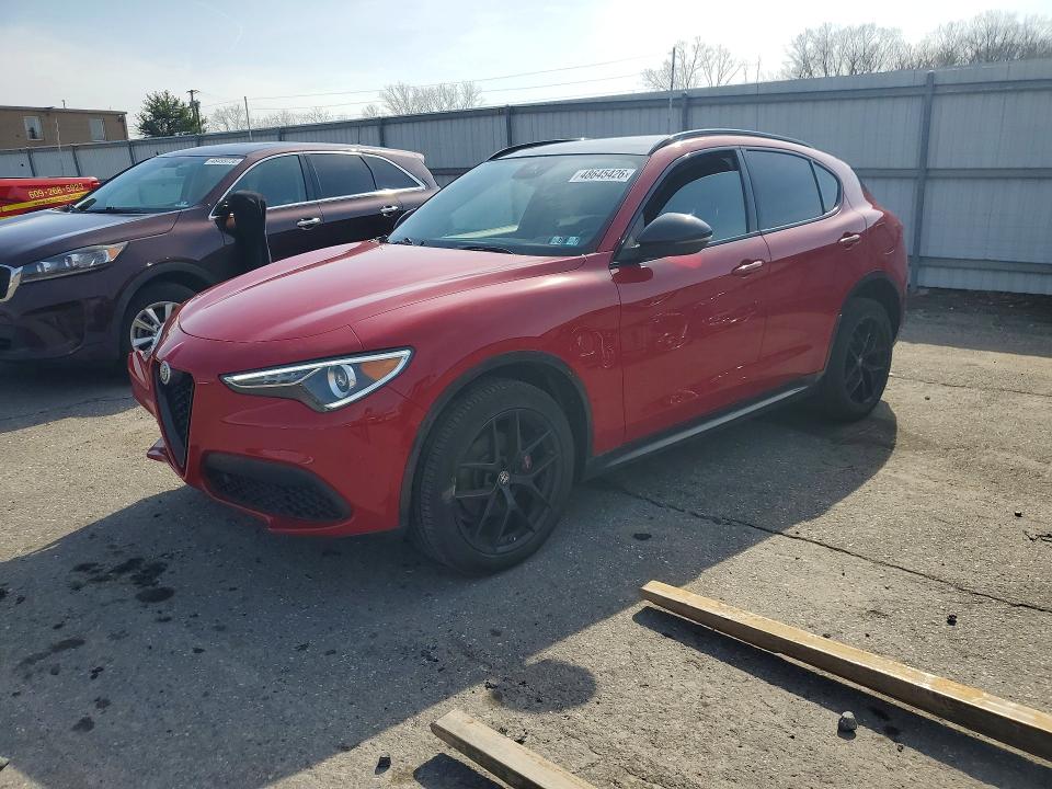 2020 Alfa romeo Stelvio VIN ZASPAKBN9L7C95246 COPART salvage auction — FRONT END, Pa - Certificate Of Salvage, sold $3,300 on 2026-07-28 (photo 1)