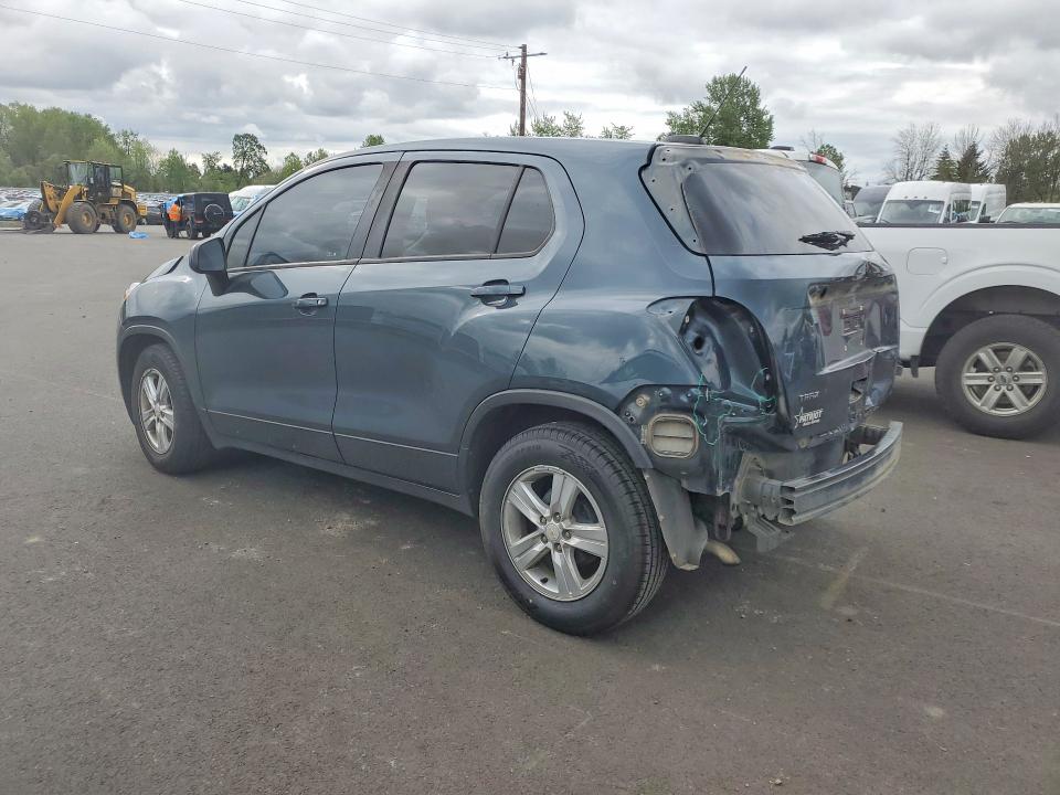 2021 Chevrolet Trax VIN KL7CJKSB2MB307388 COPART salvage auction — REAR END, Or - Salvage Title Certificate, sold $1,550 on 2026-07-27 (photo 2)