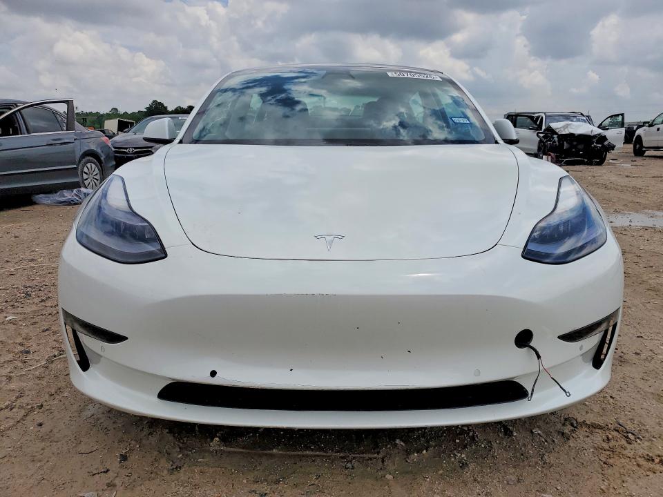 2021 Tesla Model 3 VIN 5YJ3E1EA5MF054164 COPART salvage auction — REAR END, Tx - Salvage Vehicle Title, sold $6,700 on 2026-07-17 (photo 5)