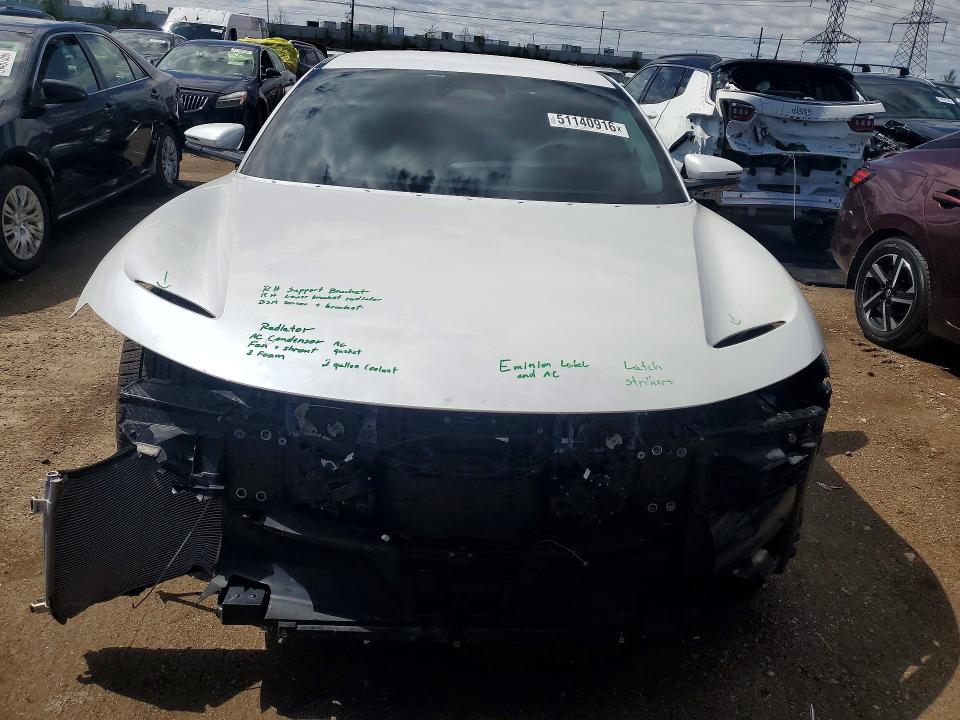 2025 Lucid Air VIN 50EA1TEAXSA035013 COPART salvage auction — FRONT END, Il - Salvage Certificate, sold $13,900 on 2026-07-30 (photo 5)