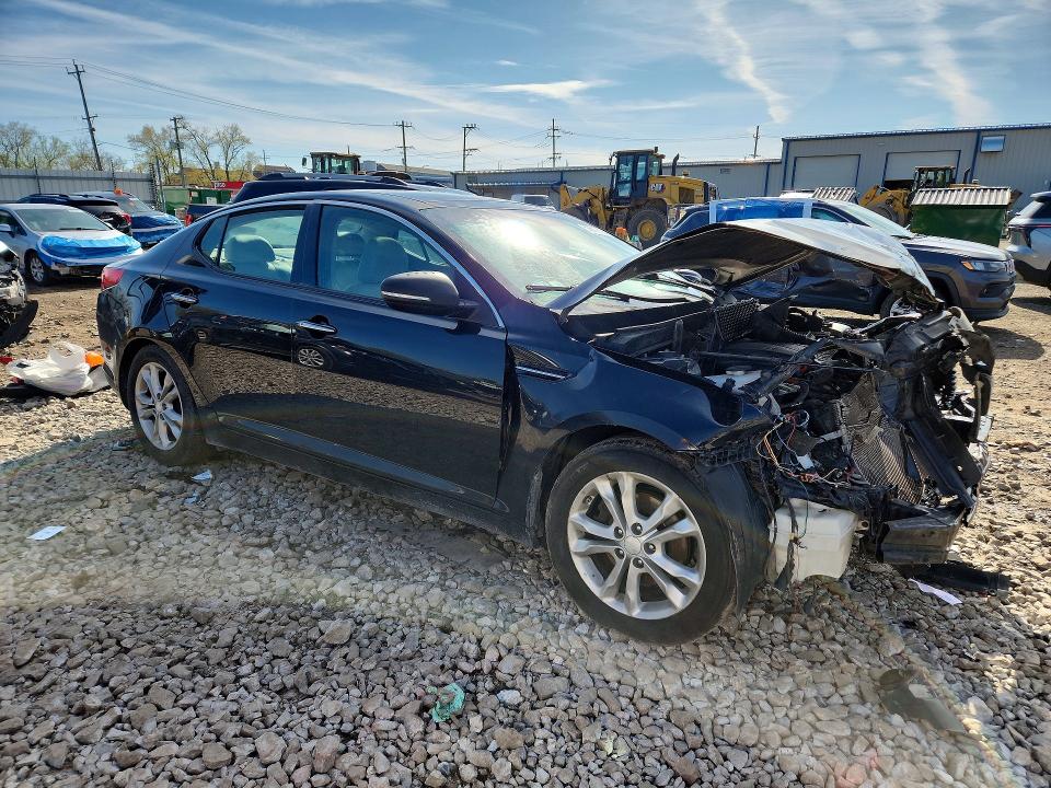 2013 Kia Optima VIN 5XXGN4A73DG196359 COPART salvage auction — FRONT END, Il - Salvage Certificate, sold $400 on 2026-07-03 (photo 4)