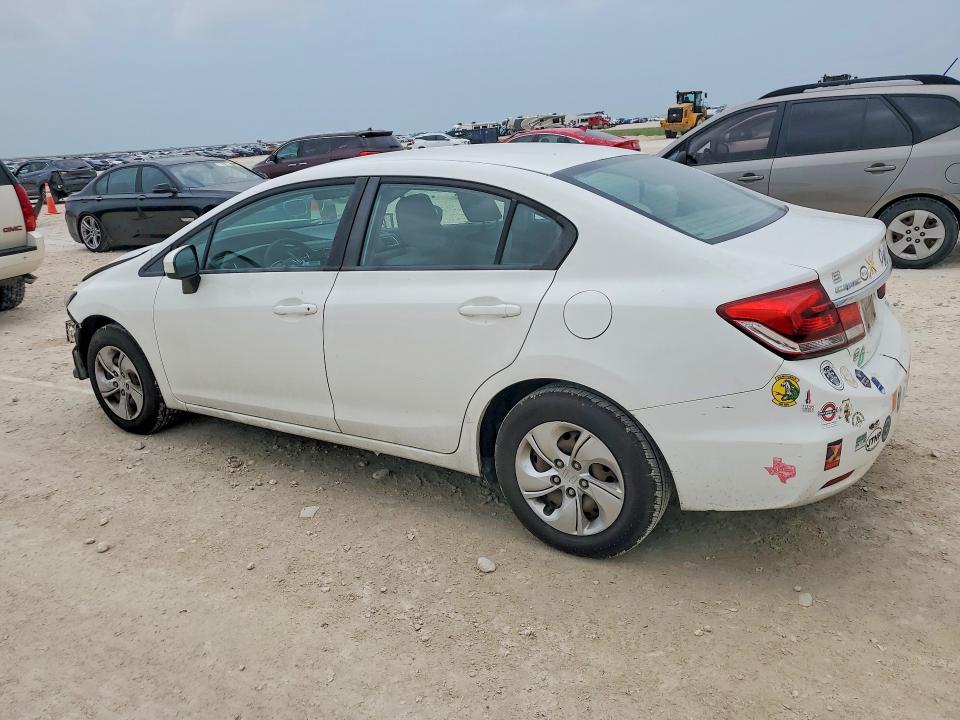 2015 Honda VIN 2HGFB2F54FH530271 COPART salvage auction — FRONT END, Tx - Salvage Vehicle Title, sold $70 on 2026-07-09 (photo 2)