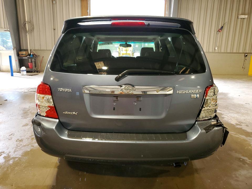 2006 Toyota Highlander hybrid VIN JTEEW21A460020621 COPART salvage auction — FRONT END, PA - CERT OF TITLE, sold $400 on 2026-07-09 (photo 6)