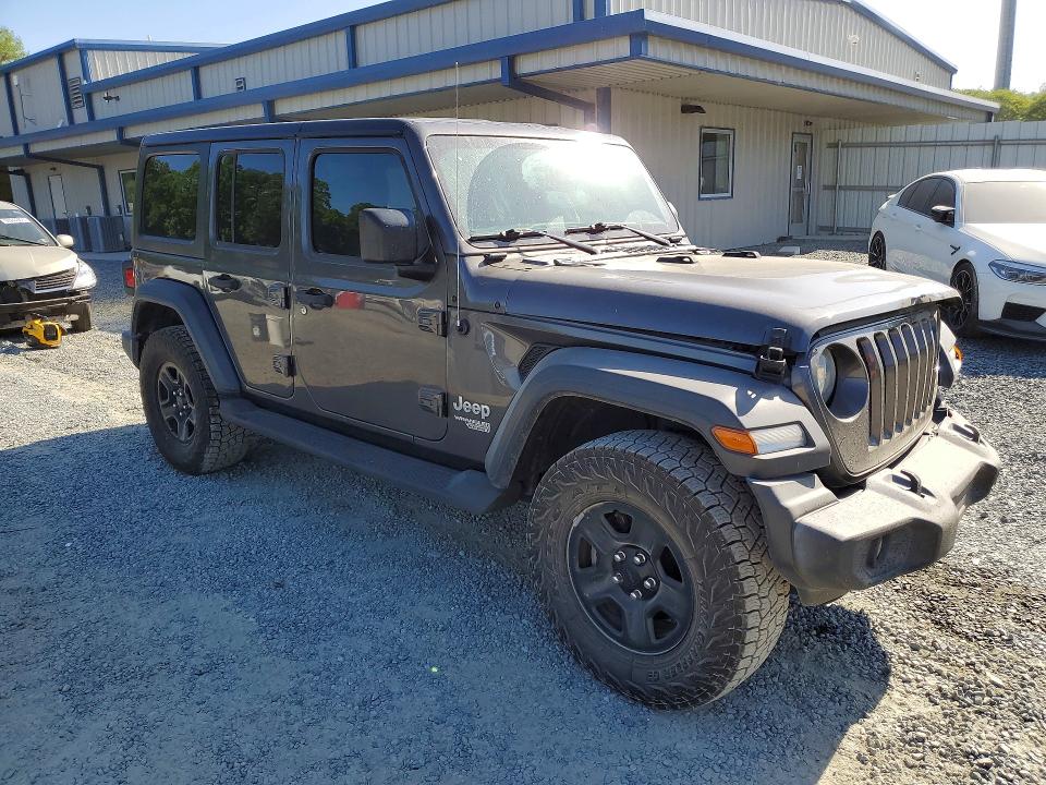 2019 Jeep Wrangler unlimited VIN 1C4HJXDGXKW599389 COPART salvage auction — FRONT END, Nc - Salvage Certificate Of Title, sold $8,900 on 2026-07-02 (photo 4)