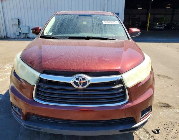 2016 Toyota Highlander VIN 5TDZARFH0GS018706 COPART salvage auction — MINOR DENT/SCRATCHES, Mt - Dealer Only Clean Title (P), sold $10,400 on 2026-07-28 (photo 5)