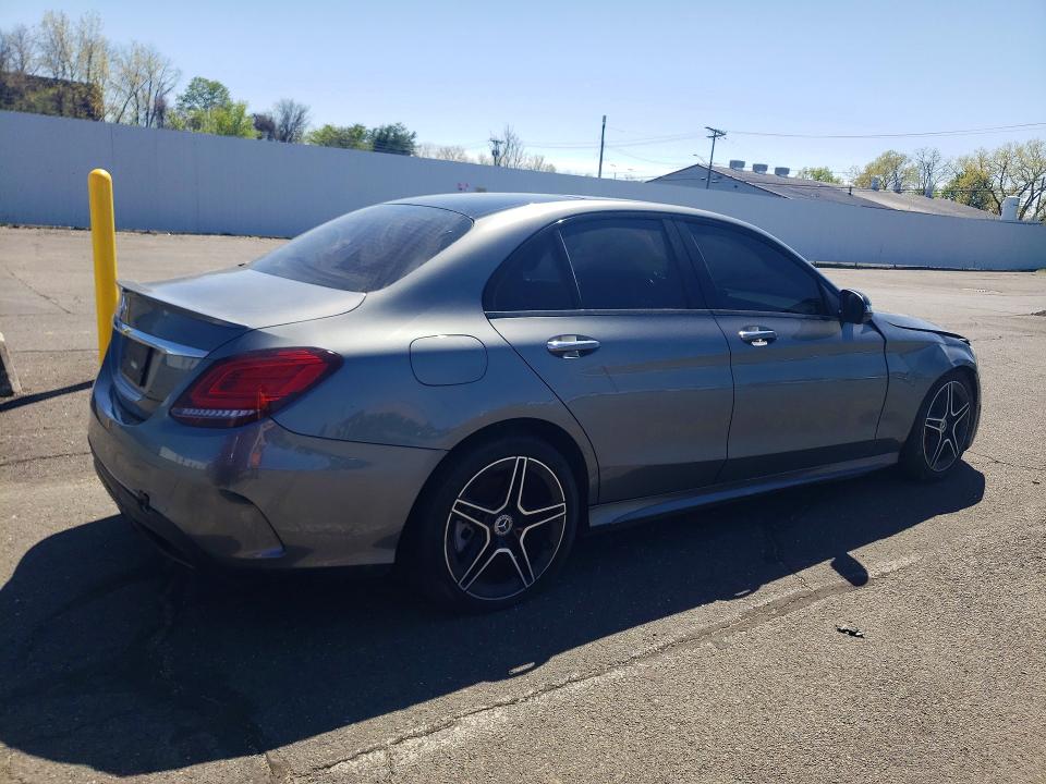 2021 Mercedes-Benz C-Class VIN W1KWF8DB2MR653570 COPART salvage auction — Frame Damage, WV - CERTIFICATE OF TITLE (P), sold $10,700 on 2026-07-03 (photo 3)