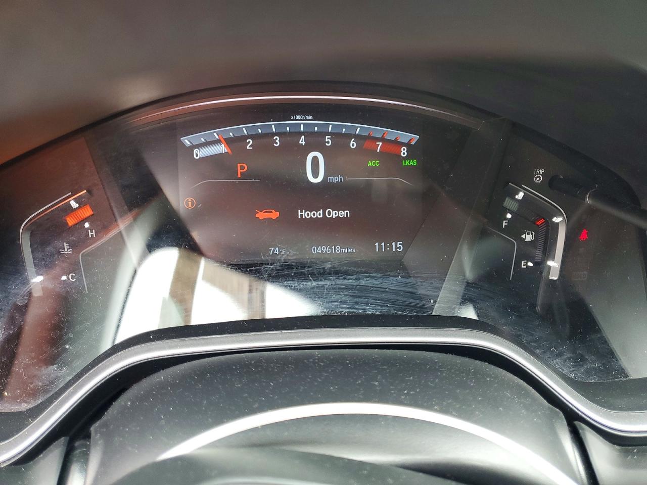 2022 Honda CR-V VIN 5J6RW1H55NA022602 COPART salvage auction — Front End, TX - SALVAGE VEHICLE TITLE, sold $11,500 on 2026-06-25 (photo 9)