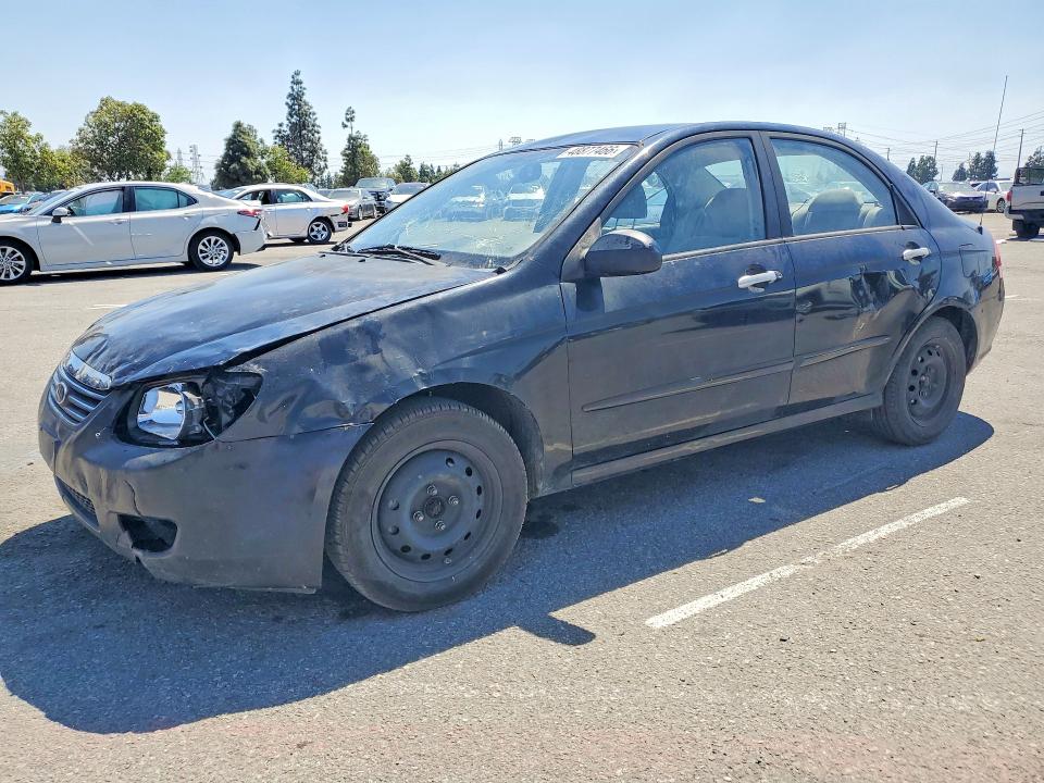 2009 Kia Spectra VIN KNAFE222595664880 COPART salvage auction — FRONT END, Ca - Salvage Certificate, sold $300 on 2026-07-16 (photo 1)