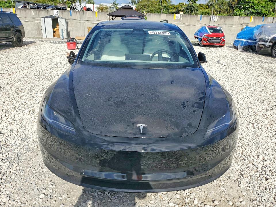 2025 Tesla Model 3 VIN 5YJ3E1EA4SF978365 COPART salvage auction — SIDE, Salvage Title, sold $12,300 on 2026-07-14 (photo 5)