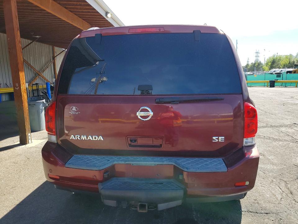 2010 Nissan Armada VIN 5N1AA0NC4AN613310 COPART salvage auction — FRONT END, CO - BILL OF SALE-PARTS ONLY, sold $400 on 2026-07-09 (photo 6)