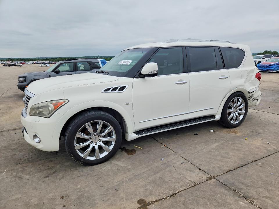 2014 Infiniti Qx80 VIN JN8AZ2NF5E9555181 COPART salvage auction — REAR END, Id - Salvage Certificate Of Title, sold $2,650 on 2026-07-20 (photo 1)