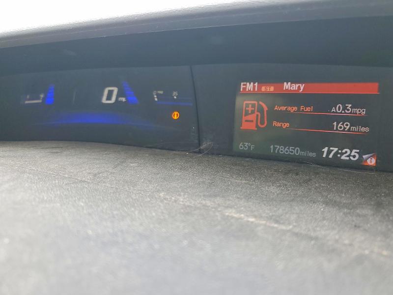2013 Honda Civic VIN 19XFB2E52DE002298 COPART salvage auction — MECHANICAL, KY, sold $1,100 on 2026-07-10 (photo 9)