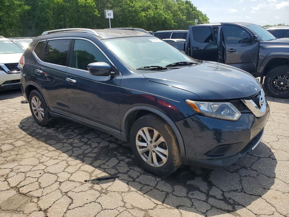 2016 Nissan Rogue VIN KNMAT2MV7GP673415 COPART salvage auction — FRONT END, Ga - Certificate Of Title, sold $2,650 on 2026-07-27 (photo 4)