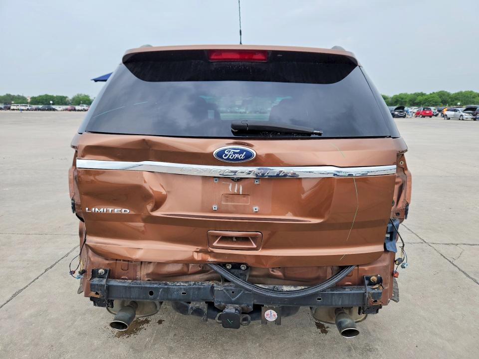 2011 Ford Explorer VIN 1FMHK7F82BGA01711 COPART salvage auction — REAR END, Tx - Salvage Vehicle Title, sold $1,750 on 2026-07-09 (photo 6)